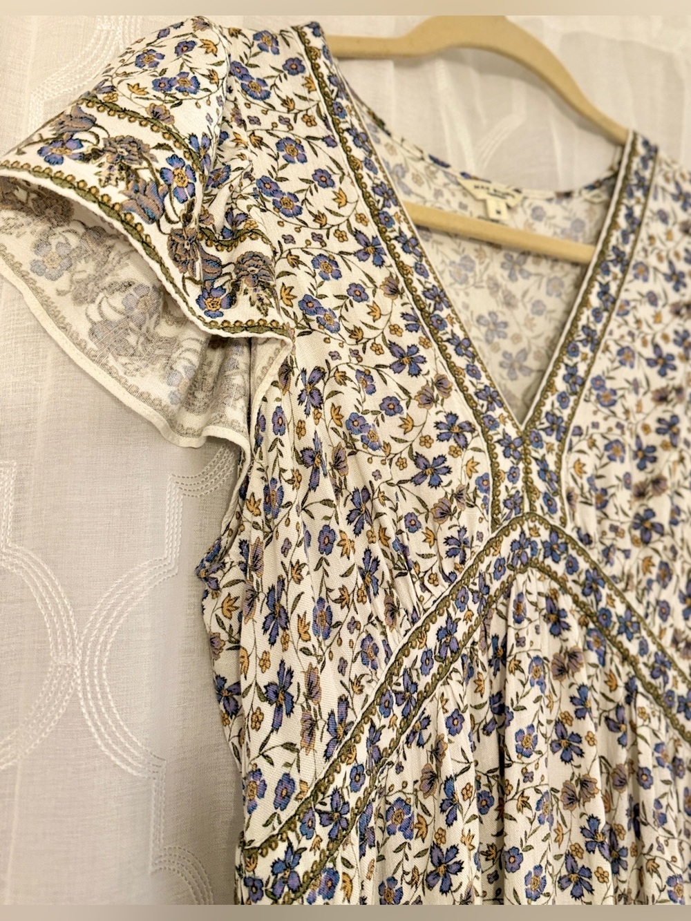 Max Studio London Floral Boho Maxi Dress Size Medium - Picture 5 of 13